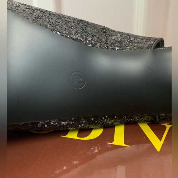 Lady Godiva Black Sparkle High Heels - Picture 4 of 7